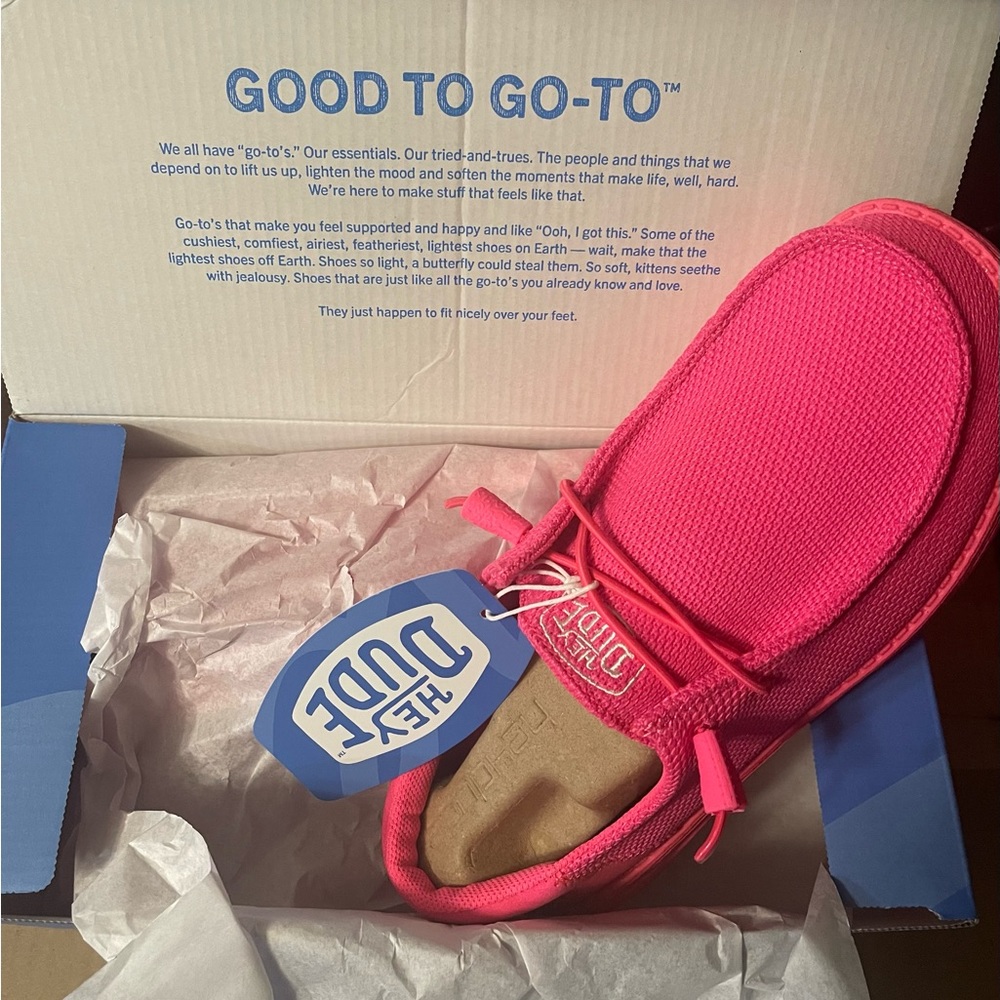 Hey Dude Wendy Funk Mono - Electric Pink Sz 10
